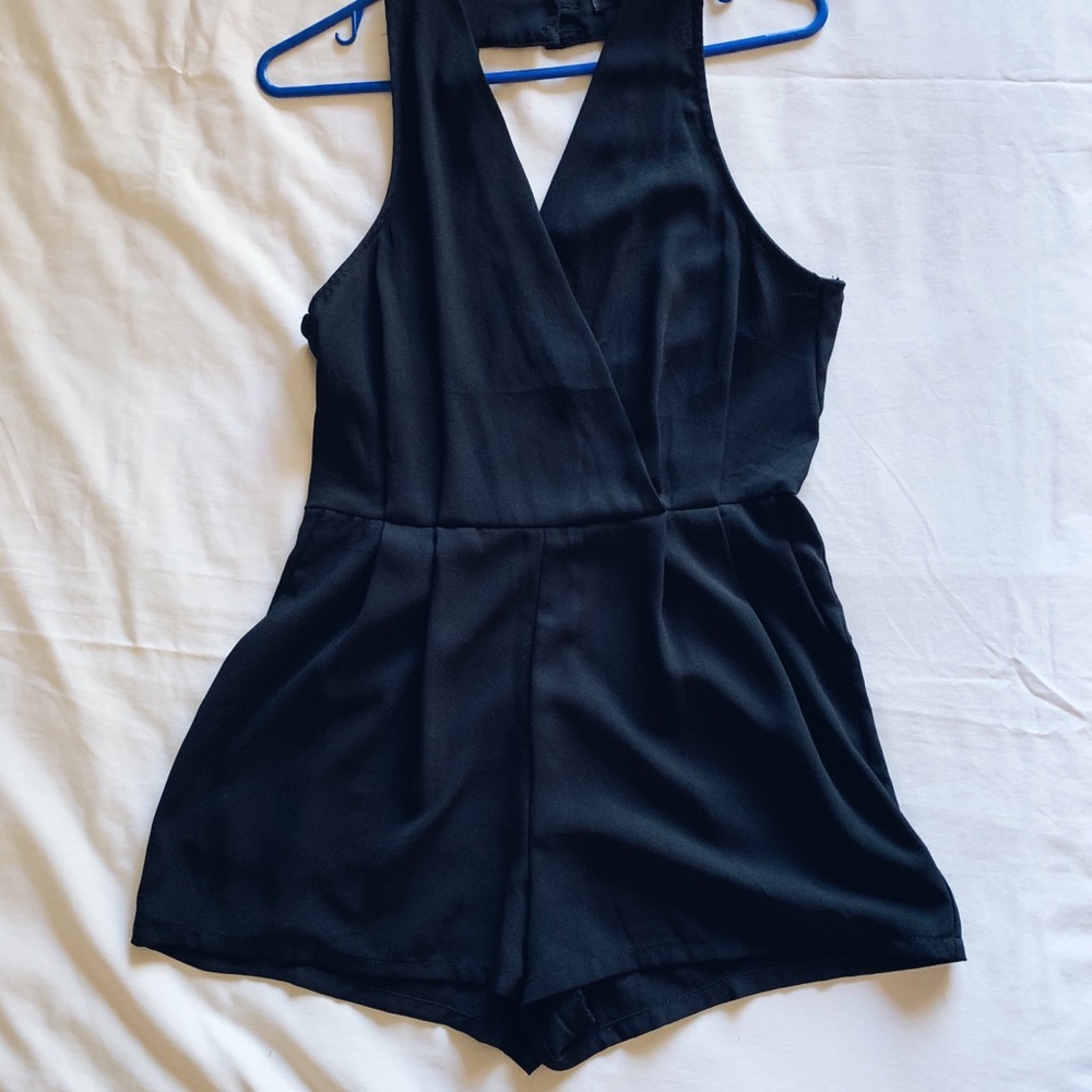 F21 Black Romper